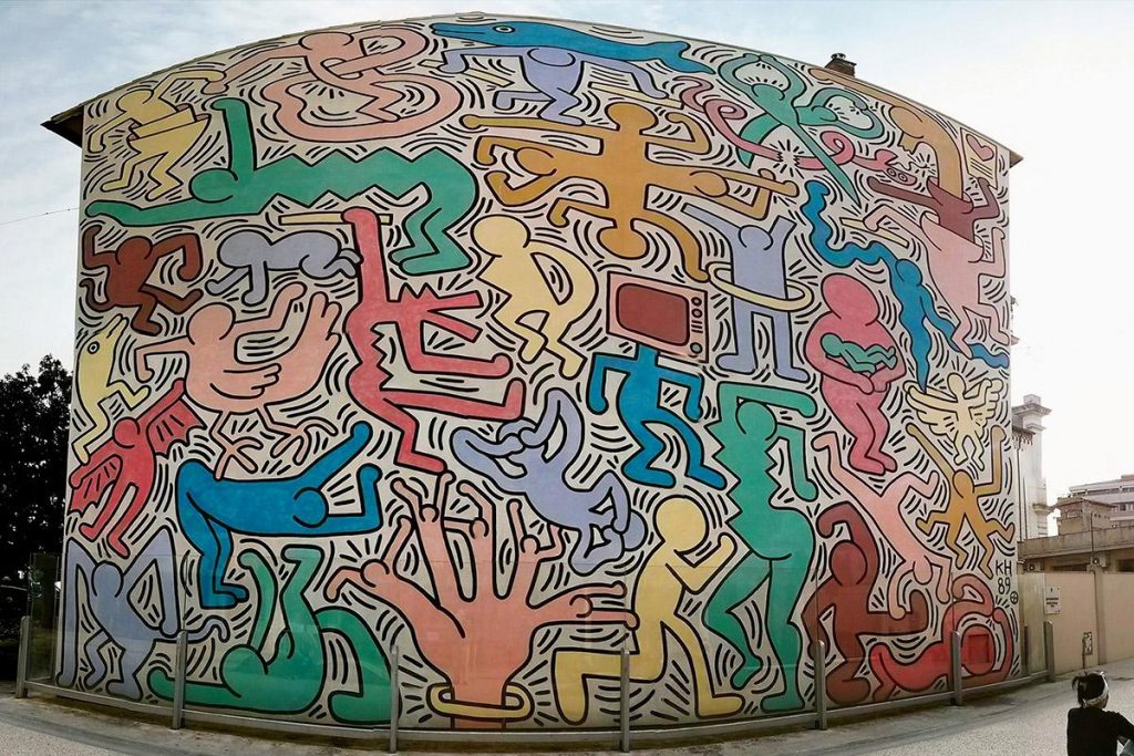Il murale Tuttomondo di Pisa opera di Keith Haring