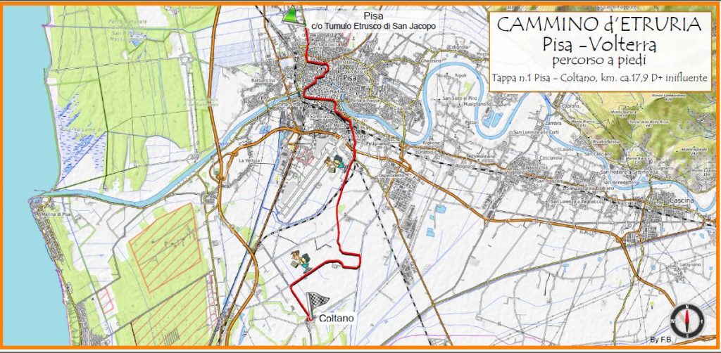 Mappa cammino Etruria