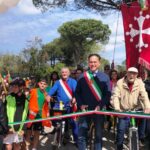 Inaugurato il nuovo tratto della Ciclopista del Trammino da Marina di Pisa a Tirrenia