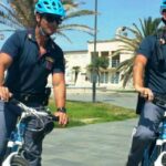 Biciclette elettriche della Polizia in azione nell’acropoli di Perugia