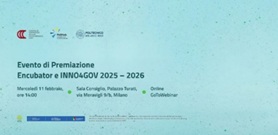 Encubator e Innov4Gov, 11 febbraio la premiazione di dieci progetti innovativi in Camera di commercio