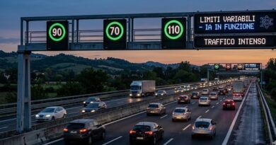 Autostrade, arrivano i limiti di velocità variabili decisi dall’Intelligenza artificiale: presto anche in Italia