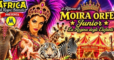 Lecce: arriva Moira Orfei Junior, sulla scia della leggendaria Regina degli Elefanti