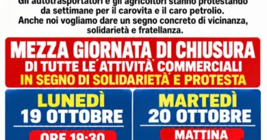 Caro vita e caro petrolio, il commercio vibonese incrocia le braccia: il 20 ottobre serrande abbassate